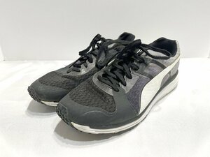 ■【YS-1】 プーマ PUMA スニーカー ■ スピードライト ランニング 25cm ■ ブラック 黒系 × ホワイト 白系 【同梱可能商品】■D