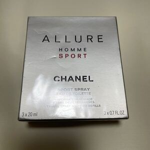 未開封品　 CHANEL ALLURE HOMME SPORT シャネル アリュール オム スポーツ 香水　3×20ml