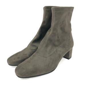 新品同様◆DIANA ダイアナ ブーツ 23.5◆ グレー スエード レディース 靴 シューズ ブーティー boots