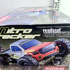 動作未確認 KYOSHO 京商 ラジコン エンジンカー ニトロトラッカー Nitro Tracker 送信機付き KT-231P＋ 通電確認 w1-2