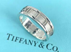 ★美品★ TIFFANY & Co. ティファニィー アトラス 銀製リング・シルバー925 19号