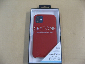 IO DATA(アイオーデータ) DEFF iPhone 11 6.1インチ用 シリコンハードCASE ＜CRYTONE： クレトーン＞ レッド BKS-IPS19MRD