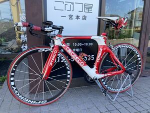 （1013u2）CEEPO シーポ　STIGER フルカーボン　RACING SHIMANO ULTEGRA 700×23C ロードバイク 年式不明　ジャンク扱い　一宮市　引取歓迎