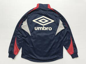 アンブロ UMBRO トラックジャケット ジャージ 素材切替 デカロゴ　　ビッグロゴ デサント製 石瀬4297