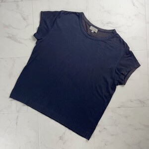 MARGARET HOWELL マーガレットハウエル クルーネックTシャツ 半袖カットソー トップス レディース 黒 ブラック サイズ2*TC1155