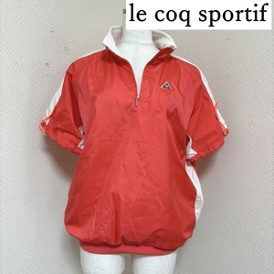 ルコックスポルティフ le coq sportif レディース ゴルフ ハーフジップ レインウェア 半袖 L