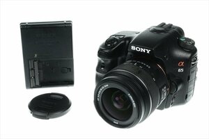 ソニー SONY α65 SLT-A65V ＋ DT 3.5-5.6 18-55mm SAM SAL1855 LENS レンズ デジタル 一眼カメラ 動作確認済 5365kccz