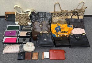 【DK4941a】バッグ 財布 まとめ COACH コーチ Vivienne miumiu Kitamura KENZO CK MARY QUANT BALLY 長財布 ショルダー トート ブランド