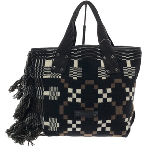 sacai サカイ 22AW Geometric Jacquard Tote ジオメトリックジャガードトートバッグ 22-0428S ブラック系 M ITFM9QX406OE