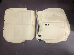 Bros. CLAZZIOブロスクラッツィオ TOYOTA HIACE 200トヨタハイエース革調シートカバー IVORYアイボリーリア 4列目 LEATHER SEAT COVER REAR