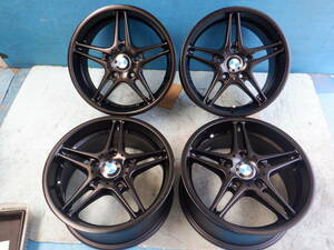 BMW 社外 EST アルミ ホイール 4本 黒 16x7JJ(ET47)PCD120-5穴 E87 E46 E90 等？ /40(20)【6-15921】宅配不可(福通営業所止)