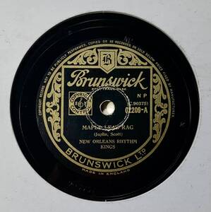 New Orleans Rhythm Kings (NORK)　/Maple Leaf Rag　/Clarinet Marmalade/ (BRUNSWICK 02209-A B)　SPレコード　78 RPM (英)