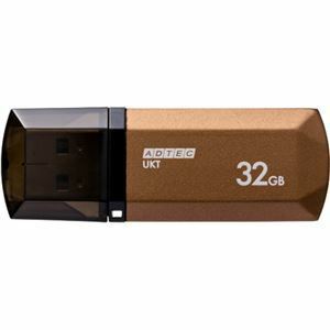 【新品】（まとめ）アドテック USB2.0キャップ式フラッシュメモリ 32GB シャンパンゴールド AD-UKTSG32G-U2R 1個【×3セット】