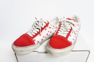 美品22SS VANSバンズ × Bianca Chandon ビアンカ シャンドン × Vault by Vans Old Skool VLT スニーカー 赤418O■K2