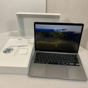 Apple MacBookAir A2337 ノートパソコン M1 メモリ16GB 512GB 充放電回数116回　初期化済　保護カバー付　美品　（05.23）