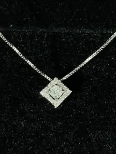 プラチナ ダイヤモンド ネックレス 0.19ct