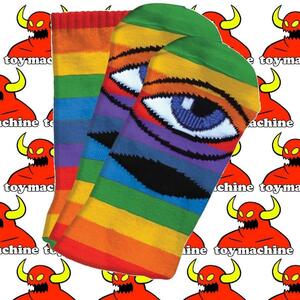 【 TOYMACHINE 】SECT EYE SOCKS III(RAINBOW) トイマシーン ソックス 靴下