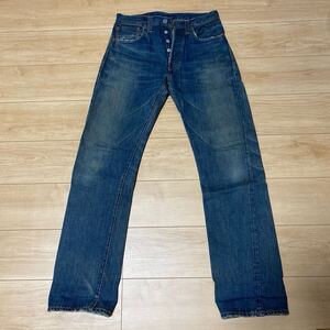 LEVI’S リーバイス 501XX 47501-0117 555 バレンシア 47年 ヴィンテージ復刻モデル USA製 革パッチ デニム ジーンズ