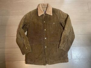 【オリジナル】70s Lee outerwear カバーオール コーデュロイ 裏ボア USA製 ビンテージ vintage ブラウン サイズ36位