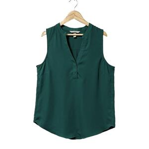 【H&M】ノーカラーブラウス　スキッパーシャツ　ノースリーブ