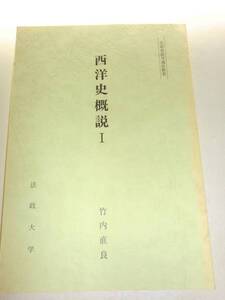 ★非売品　西洋史概論1　竹内直良　法政大学【即決】