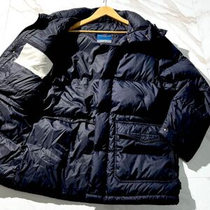 美品/XXL相当●MONCLER モンクレール【高級感◎ フード取り外し可】ダウンジャケット ダウンコート GRENOBLE グルノーブル ネイビー系