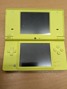 【c354】【稼働品、初期化済み】 Nintendo 任天堂 DSi TWL-001 ニンテンドー ライムグリーン ※液晶に若干の焼けあり