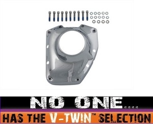 V-TWIN 42-0121 クローム カム カバー FXST FLST FXD 2001-2017 FLT 01-16 Chrome Cam Cover