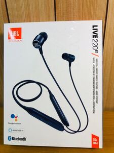 ☆ 未使用品 JBL Bluetoothイヤホン LIVE 220BT ネイビー ネックバンドイヤホン