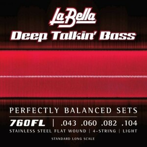 ラベラ 弦 2セット La Bella 760FL フラットワウンド ベース弦×2セット