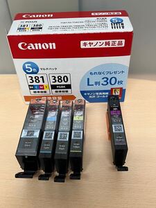 y111107a Canon キャノン【純正品】インク カートリッジ BCI-381(BK/C/M/Y)+ BCI-380 5色 マルチパック