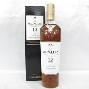 【未開栓】The MACALLAN ザ・マッカラン 12年 シェリーオーク ウイスキー 700ml 40% 箱付 11742283 1222