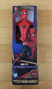 ◆未使用品◆Marvel スパイダーマン タイタンヒーローシリーズ ニューブラック＆レッドスーツ アクションフィギュア　箱傷み（2921235）