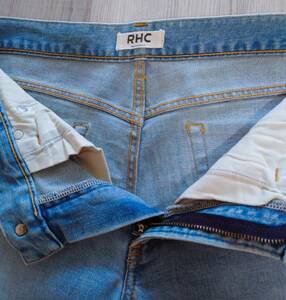 □RON HERMAN RHC SIZE 28 ジーンズ デニム ヴィンテージダメージ加工 ストレッチ素材 アメカジ ロンハーマン #35