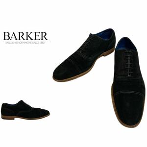 BARKER VINTAGE バーカー ヴィンテージ MADE IN ENGLAND イングランド製 スエードストレートチップレザーシューズ 10 ブラック アーカイブ