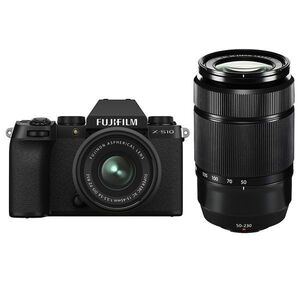 中古 １年保証 美品 FUJIFILM X-S10 ダブルズームレンズキット 15-45mm 50-230mm ブラック