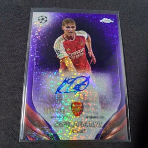 【299シリ】マルティン・ウーデゴール　直筆サイン　2023-24 Topps chrome UEFA Martin Odegaard Auto アーセナル ファーストナンバー