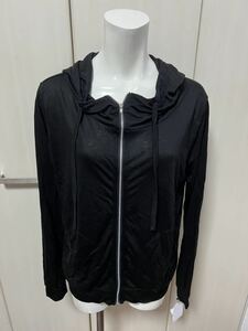 新品　DOUBLE STANDARD CLOTHING　 ダブスタ　長袖薄手パーカー　ブラック　38　