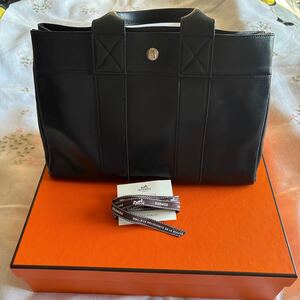 良品 HERMES エルメス フーゥ PM エヴァー □C刻印 カーフ ノクール ハンド トート バッグ