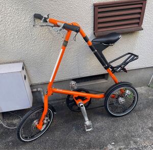 折り畳み自転車　STRIDA ストライダ　5.0 オレンジ 美品　ペダル交換済み