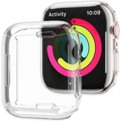 AppleWatch 8 / 7 41mm ケース 全面保護 耐衝撃 クリア