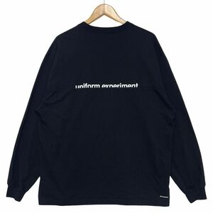 UNIFORM EXPERIMENT ユニフォームエクスペリメント 23AW 品番 UE-232025 L/S BAGGY FOOTBALL TEE 長袖Ｔシャツ ブラック 4 正規品 / B5387