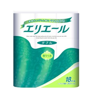 リラックス感のある香り パルプ100% ダブル 30m×18ロール トイレットペーパー エリエール