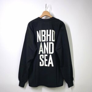 【23SS 新品】NEIGHBORHOOD × WIND AND SEA 長袖Tシャツ M ブラック 黒 ロゴ ロンT コラボ ネイバーフッド ウィンダンシー