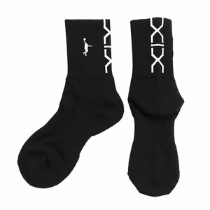 1610510-InThePaint/バスケットソックス PANEL SOCKS 定番ソックス ブラックソックス/2