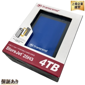 transcend USB 3.1 Gen 1 PORTABLE HARD DRIVE StoreJet 25H3 4TB TS4TSJ25H3B ポータブルSSD 未使用 W9591000