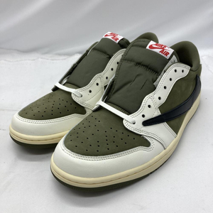 【中古】Travis Scott×NIKE AIR JORDAN 1 LOW OG SP Reverse Olive サイズ29.5cm DM7866-200 ナイキ トラヴィス・スコット[240019471058]