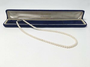 本真珠 アコヤ真珠 ベビーパール パール ネックレス 約5.9cm～約6.3mm 総重量約10.8ｇラウンド ホワイト系 留め具 SILVER 刻印