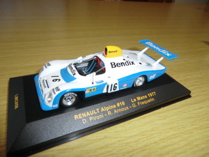 ixo 1/43 ルノーアルピーヌ RENAULT ALPINE #16 LeMans 1977 Pironi/Arnoux/Frequelin