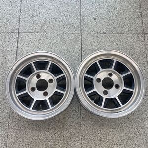 HAYASHI RACING STREET WL 14インチ 5.5J +19 4H 4穴 PCD 114.3 ハブ径 約73ｍｍ ホイール 2本 希少 レア 旧車